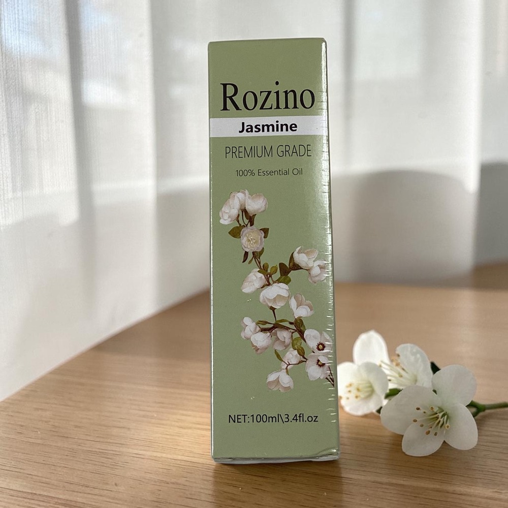 Rozino Jasmine 100% Essential Oil Premium Grade 100ml 3.4oz Moisturizing